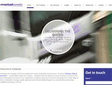 Tablet Screenshot of metalweb.co.uk